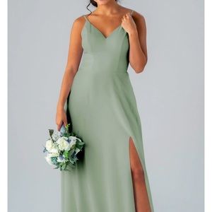 Kennedy blue-“Sophie” sage green size 10 bridesmaid dress